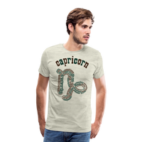 Thumbnail for Men's Power Words Capricorn Premium T-Shirt - heather oatmeal