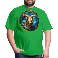 Thumbnail for Men's Mosaic Capricorn Classic T-Shirt - bright green