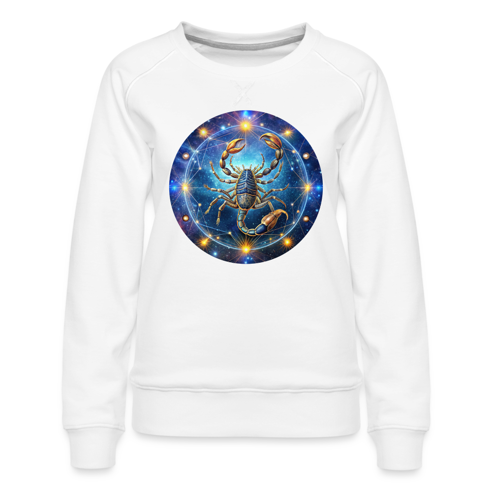 Women’s Symbol Scorpio Premium Sweatshirt - white