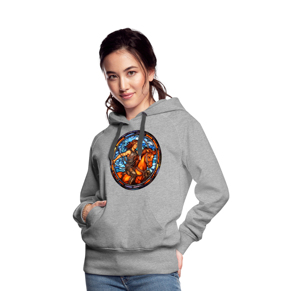 Women’s Mosaic Sagittarius Premium Hoodie - heather grey