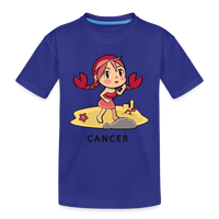 Thumbnail for Kid’s Sweet Astro Cancer Premium Organic T-Shirt - royal blue