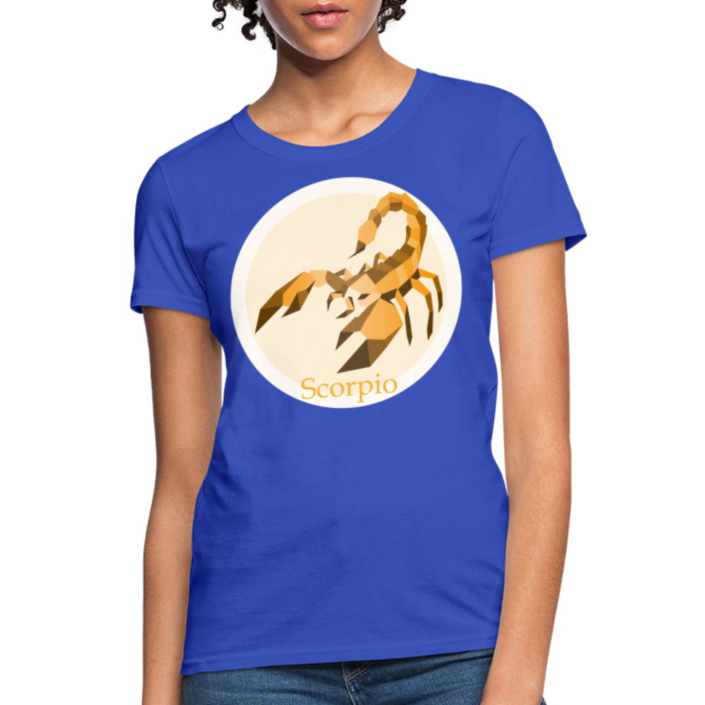 Women's Mosaic Scorpio T-Shirt - royal blue