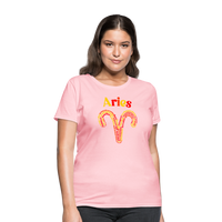 Thumbnail for Women's Power Words Aries T-Shirt - pink