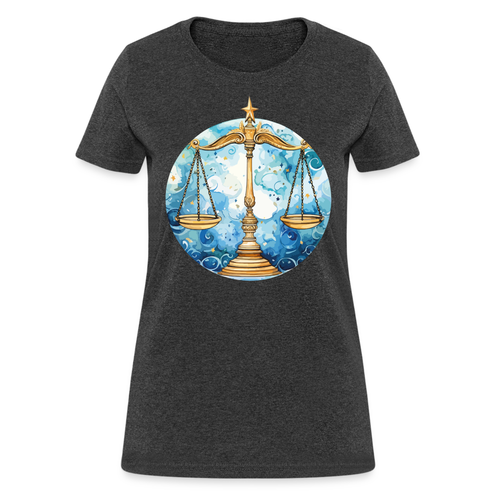 Women's Mythical Libra T-Shirt - heather black