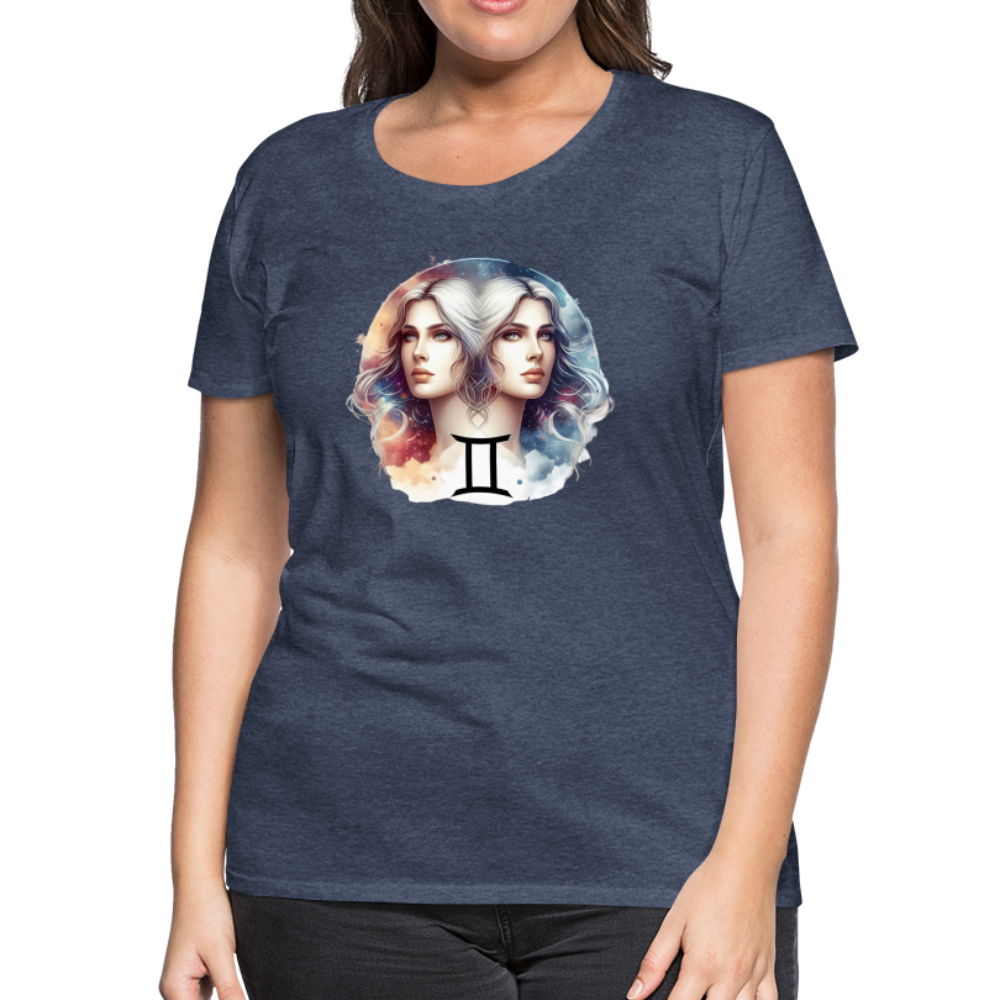 Women’s Mythical Gemini Premium T-Shirt - heather blue