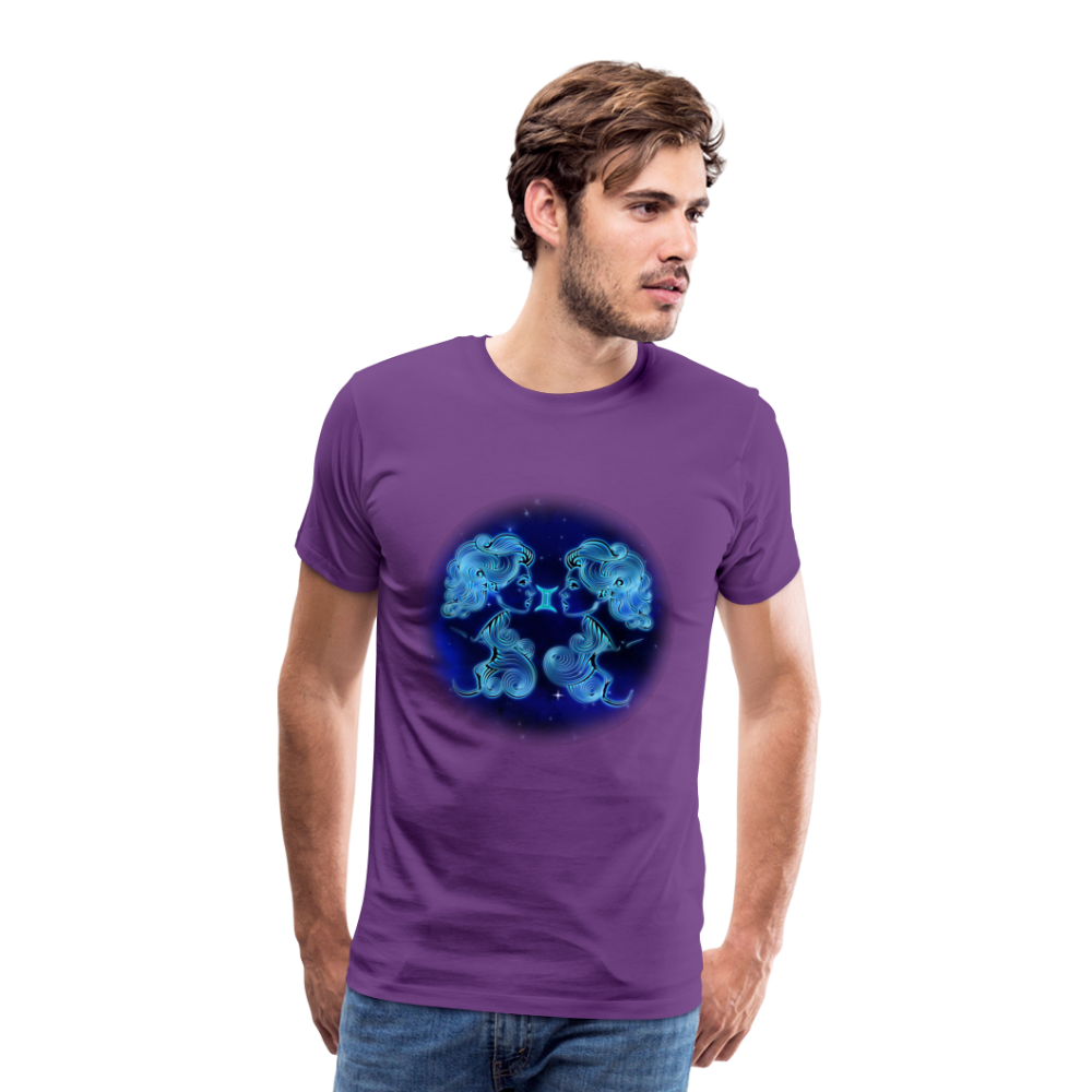 Men's Gemini Premium T-Shirt - purple