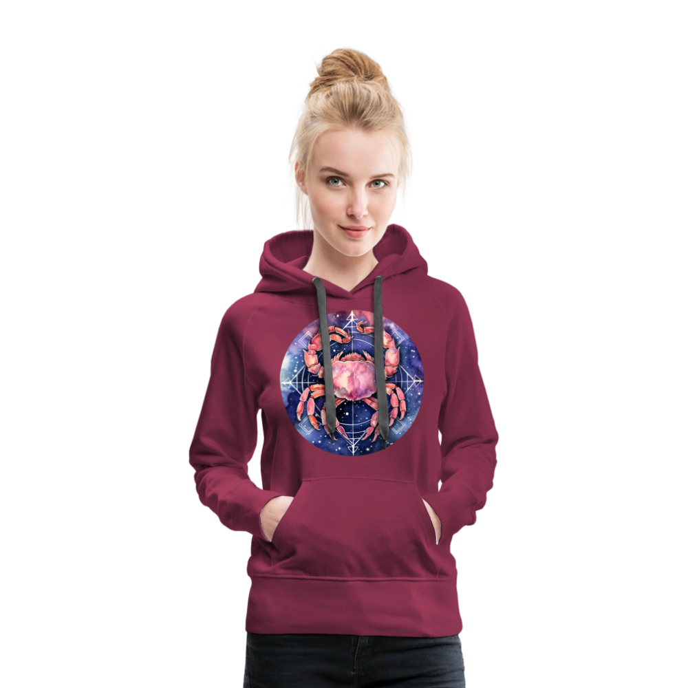 Women’s Mythical Cancer Premium Hoodie - burgundy