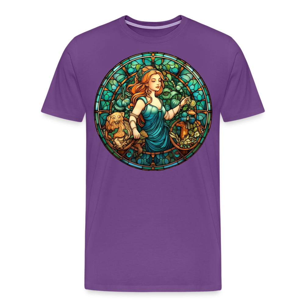 Men's Mosaic Virgo Premium T-Shirt - purple