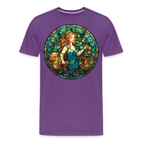 Thumbnail for Men's Mosaic Virgo Premium T-Shirt - purple