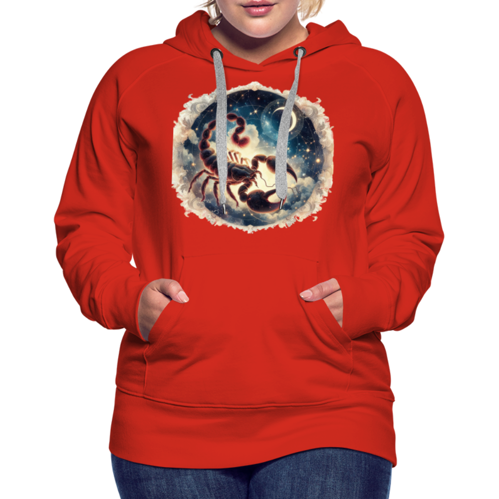 Women’s Mythical Scorpio Premium Hoodie - red