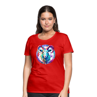 Thumbnail for Women’s Mythical Aries Premium T-Shirt - red