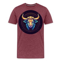 Thumbnail for Men's Magic Taurus Premium T-Shirt - heather burgundy