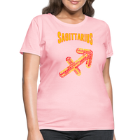 Thumbnail for Women's Power Words Sagittarius T-Shirt - pink