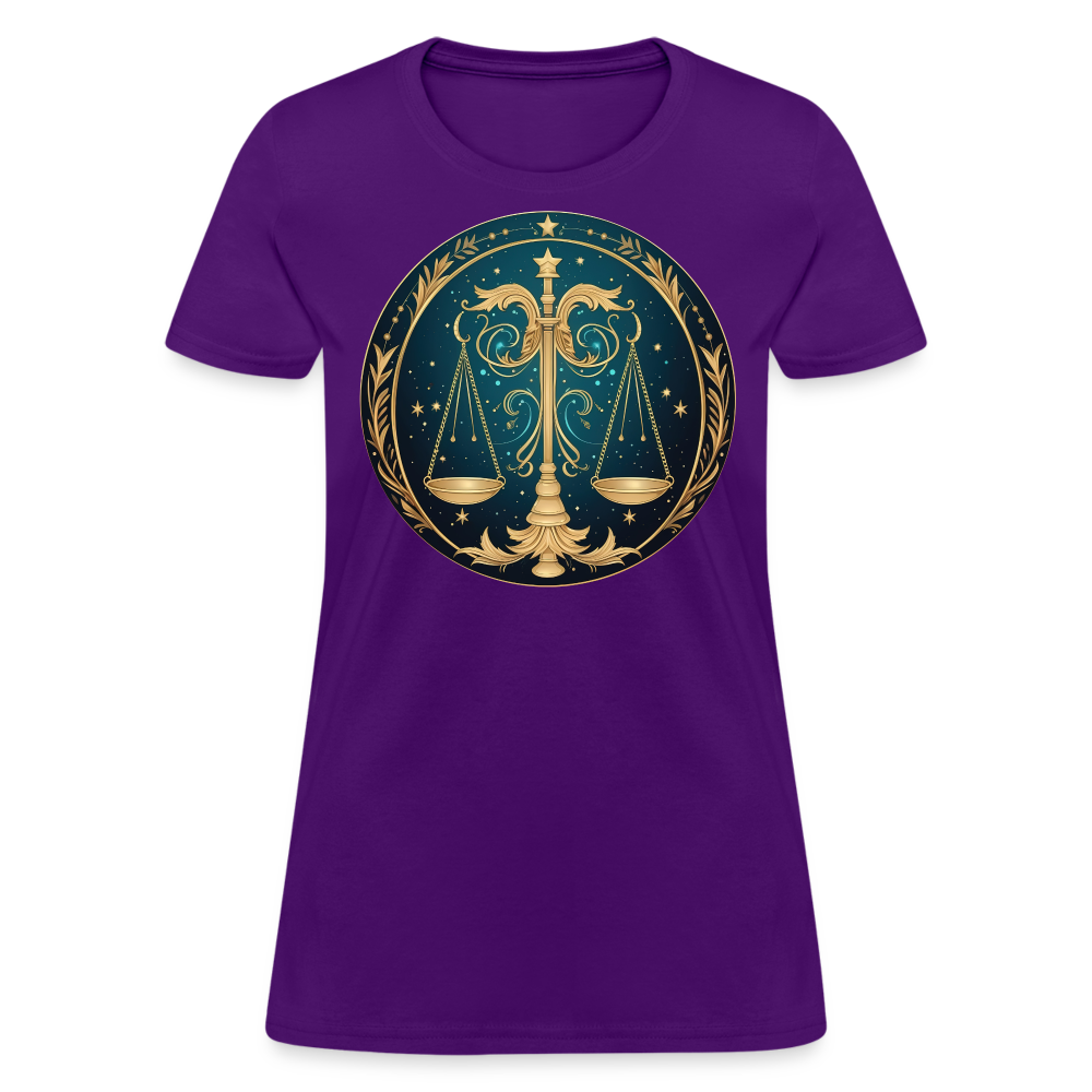 Women's Mystic Libra T-Shirt - purple