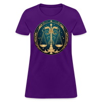 Thumbnail for Women's Mystic Libra T-Shirt - purple