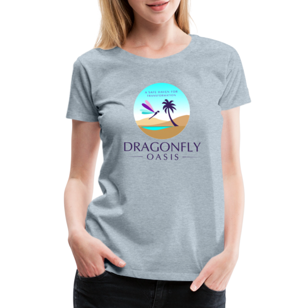 Women's Dragonfly Oasis V.1 Premium T-Shirt - heather ice blue