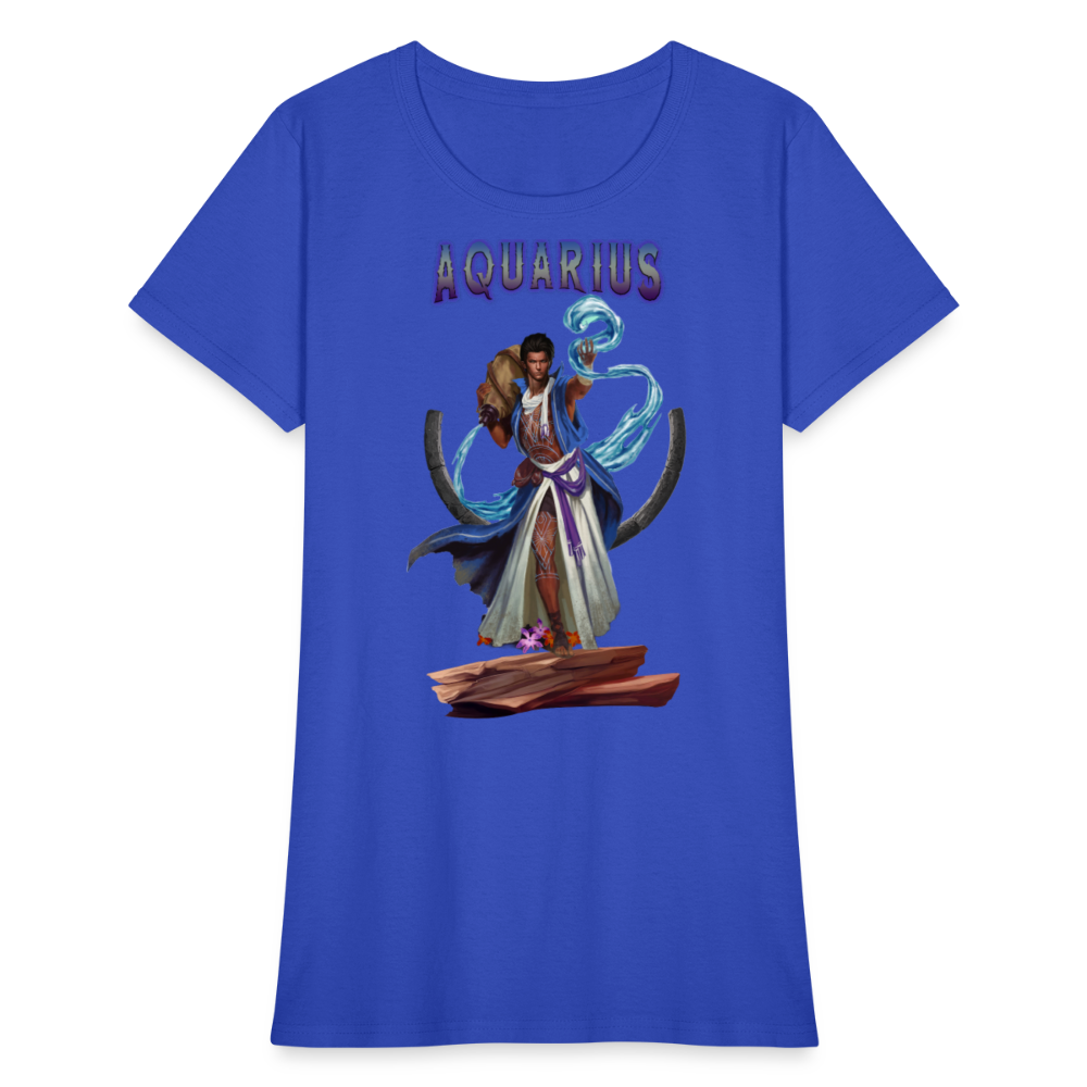 Women's Astral Aquarius T-Shirt - royal blue