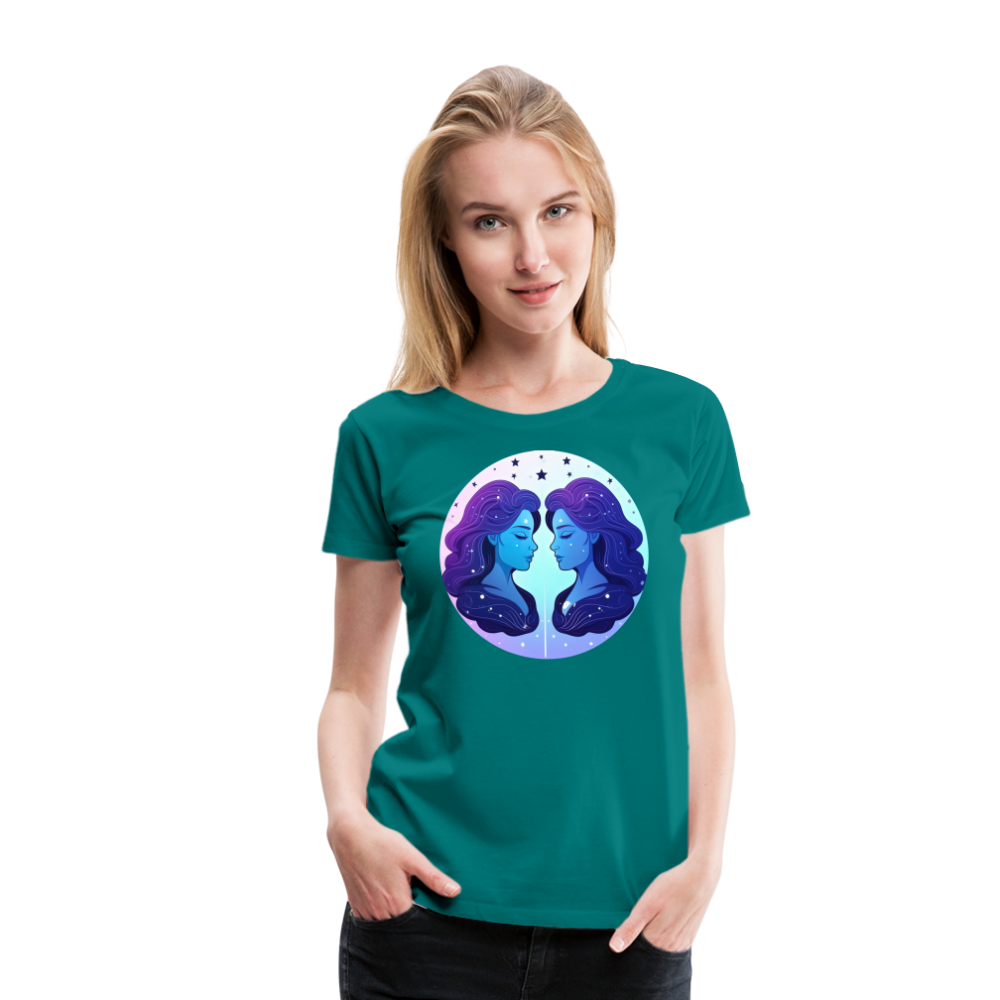 Women’s Magic Gemini Premium T-Shirt - teal