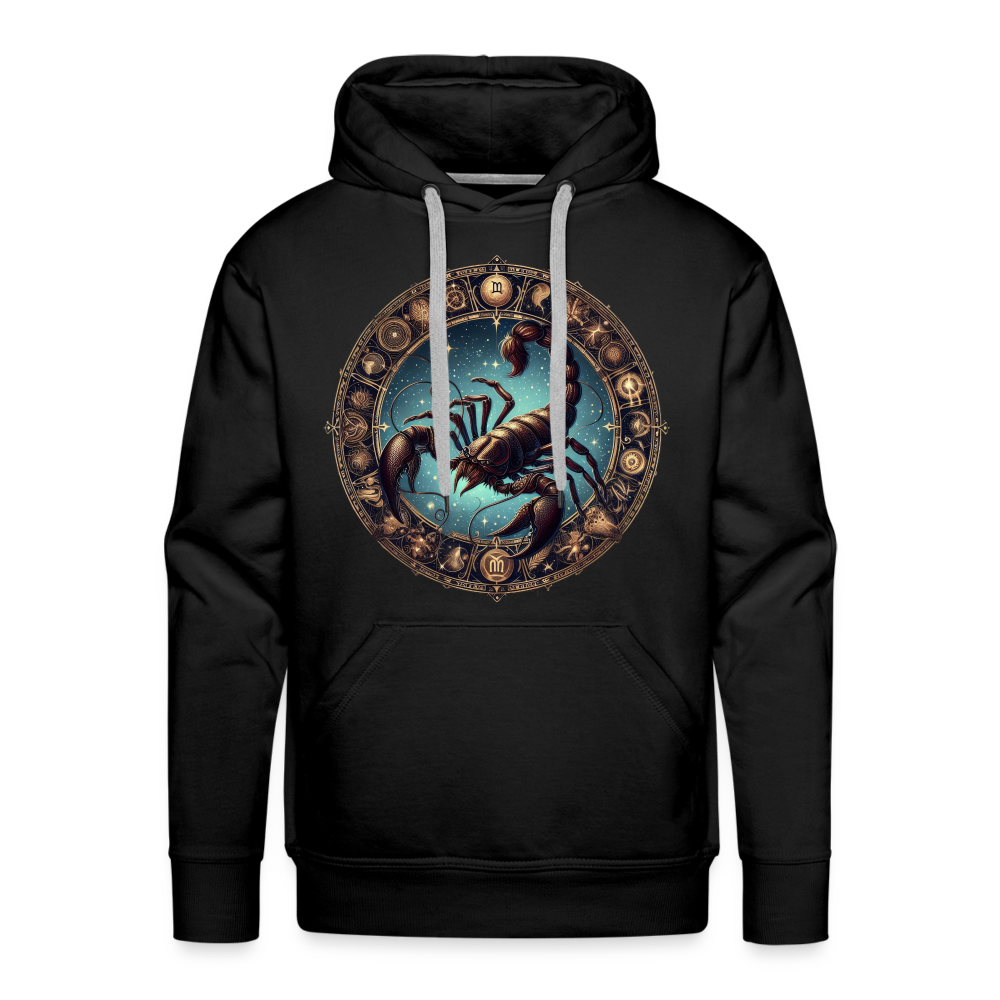 Men’s Mythical Scorpio Premium Hoodie - black