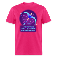 Thumbnail for Men's Neon Sagittarius Classic T-Shirt - fuchsia