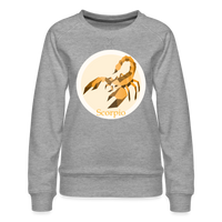 Thumbnail for Women’s Mosaic Scorpio Premium Sweatshirt - heather grey