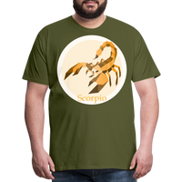 Thumbnail for Men's Mosaic Scorpio Premium T-Shirt - olive green