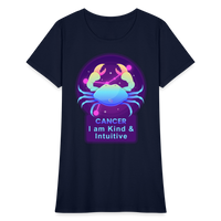 Thumbnail for Women's Neon Cancer T-Shirt - navy