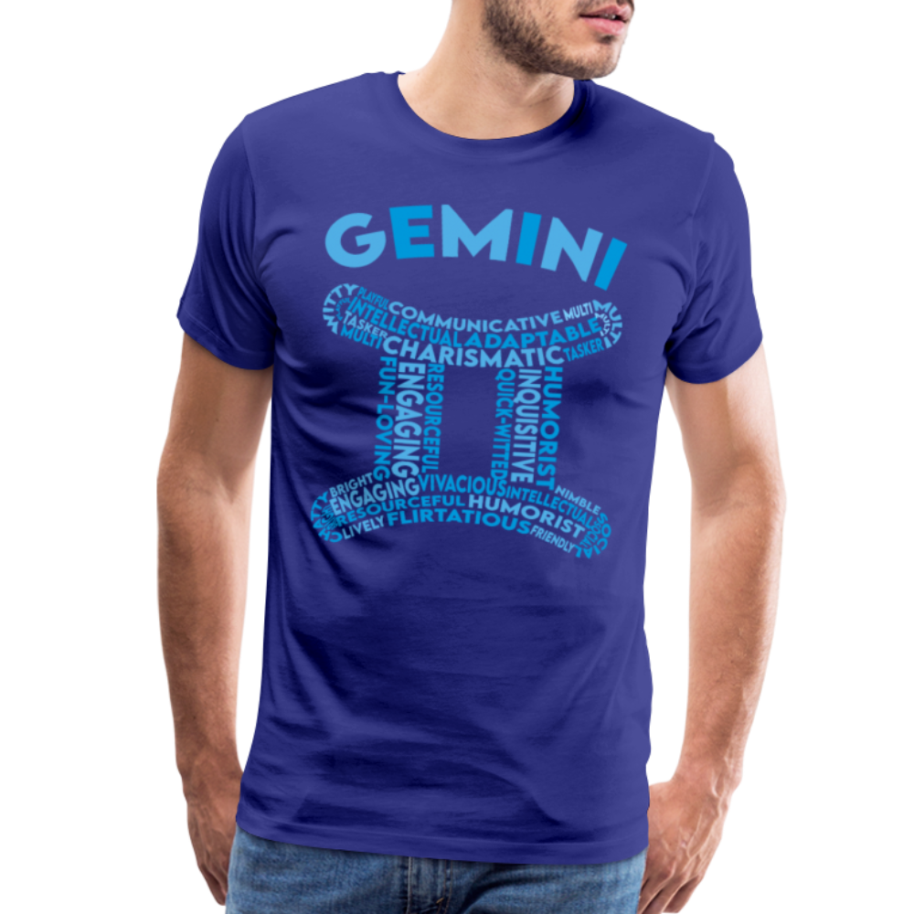 Men's Power Words Gemini Premium T-Shirt - royal blue