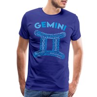 Thumbnail for Men's Power Words Gemini Premium T-Shirt - royal blue