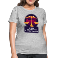 Thumbnail for Women's Glow Libra T-Shirt - heather gray