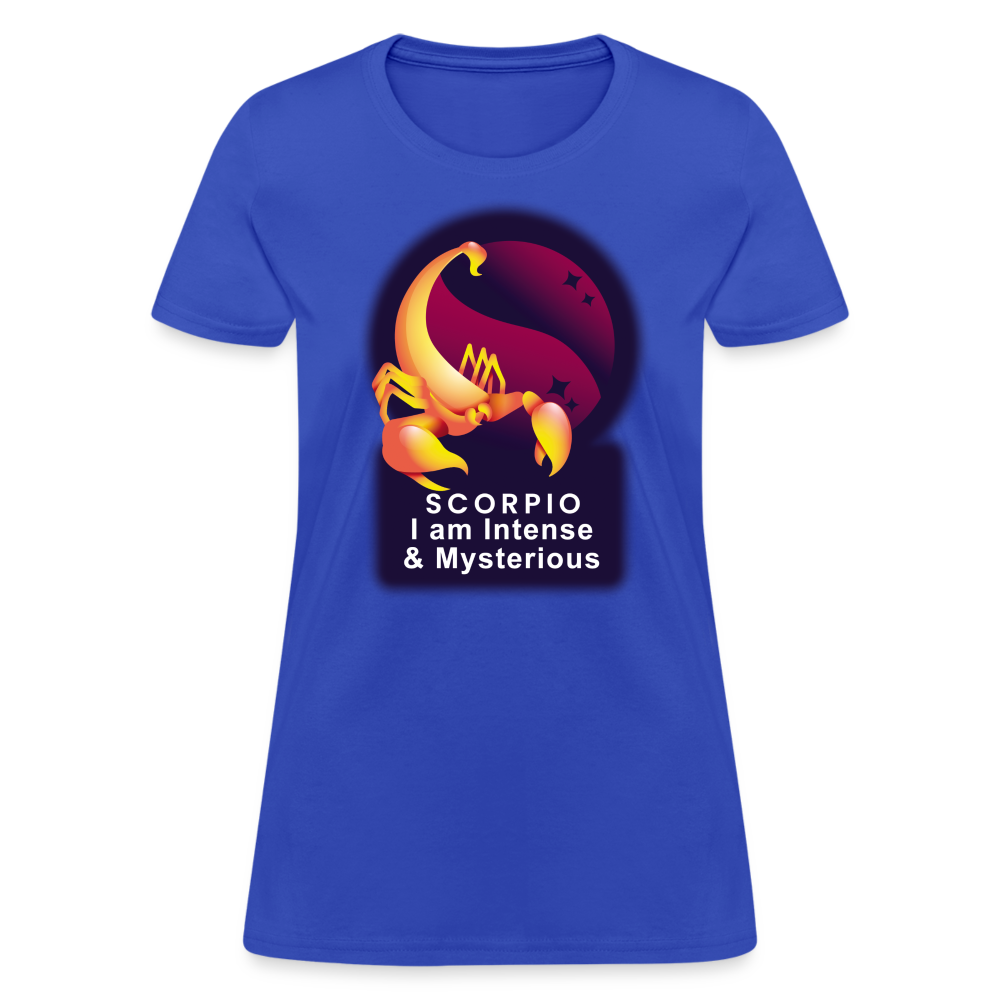 Women's Glow Scorpio T-Shirt - royal blue