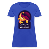 Thumbnail for Women's Glow Scorpio T-Shirt - royal blue