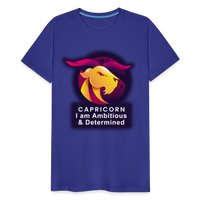 Thumbnail for Men's Glow Capricorn Premium T-Shirt - royal blue