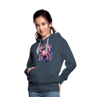 Thumbnail for Women’s Mythical Cancer Premium Hoodie - heather denim