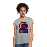 Thumbnail for Women's Glow Sagittarius Relaxed Fit T-Shirt - heather gray