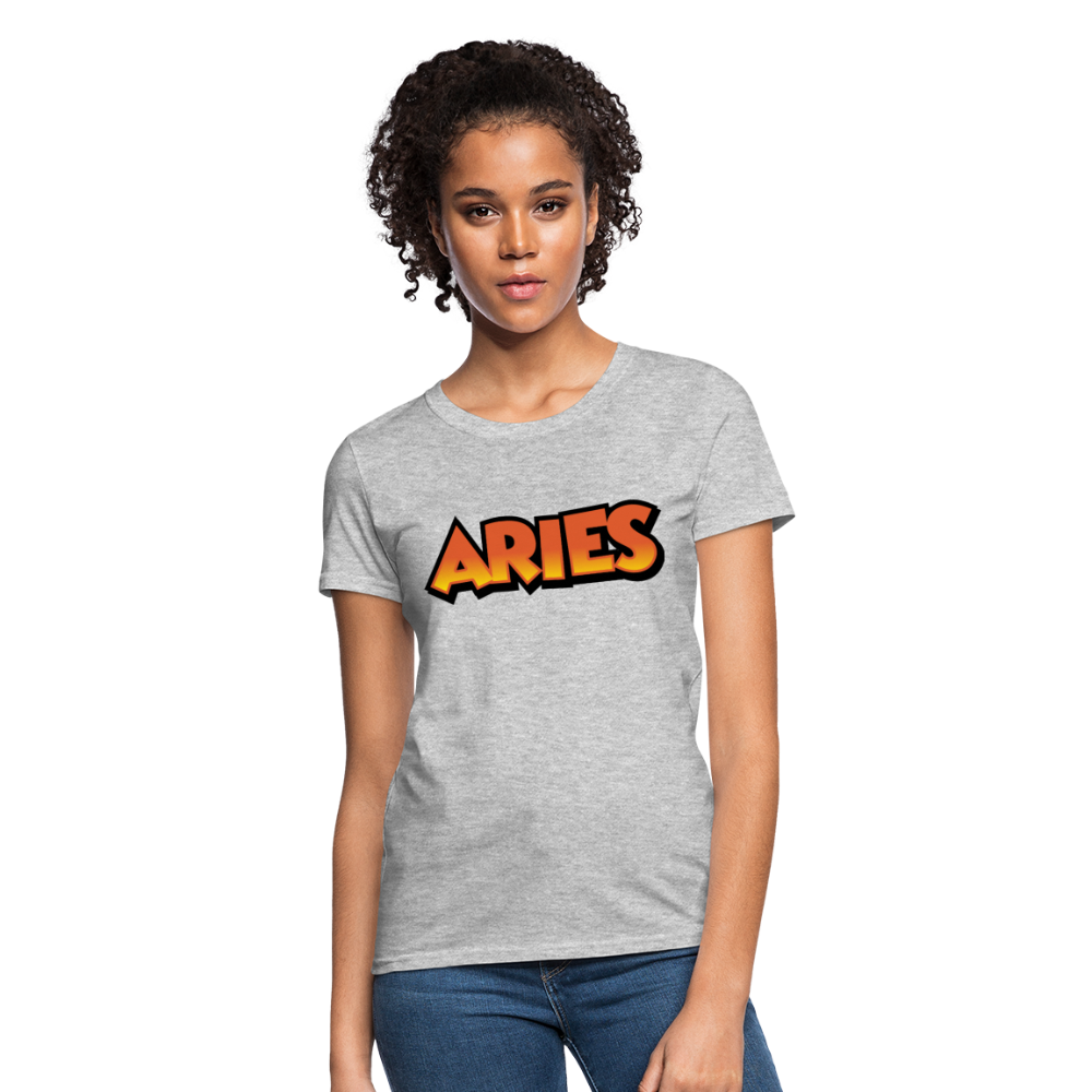 Women's Aries New Design T-Shirt - heather gray