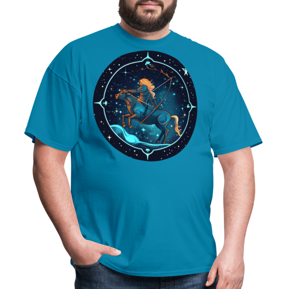 Men's Magic Sagittarius Classic T-Shirt - turquoise