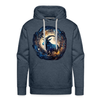 Thumbnail for Men’s Mythical Capricorn Premium Hoodie - heather denim