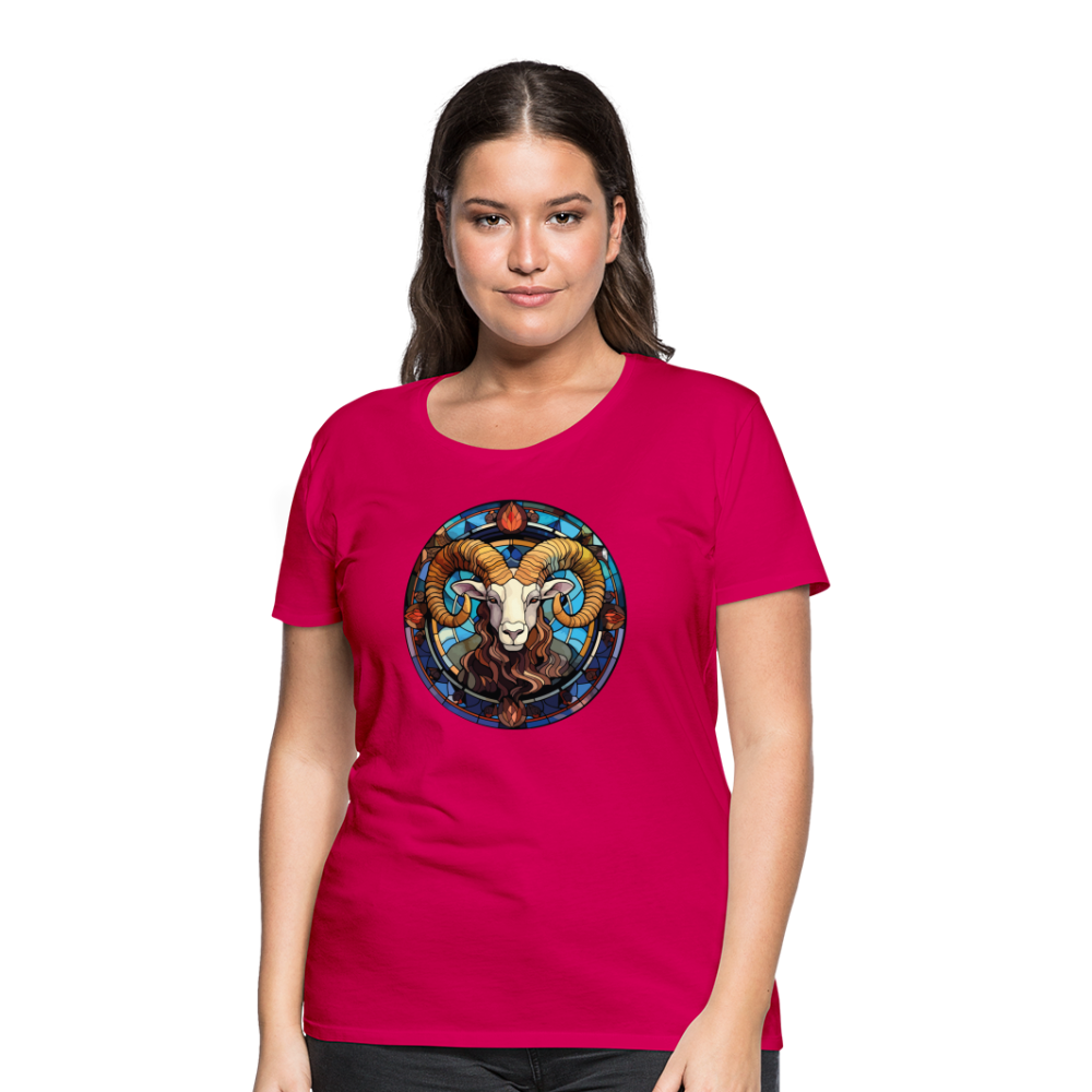 Women’s Mosaic Aries Premium T-Shirt - dark pink