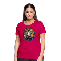 Thumbnail for Women’s Mosaic Aries Premium T-Shirt - dark pink