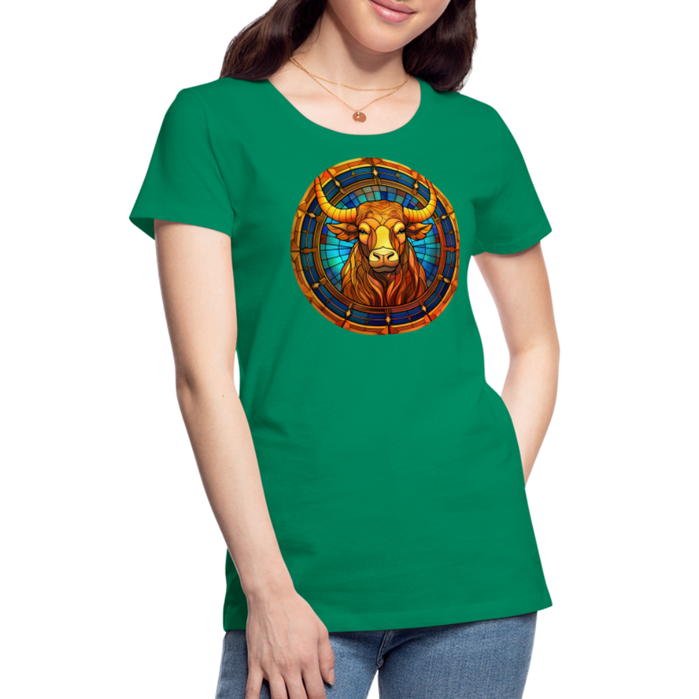 Women’s Mosaic Taurus Premium T-Shirt - kelly green