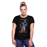 Thumbnail for Women's Aquarius Relaxed Fit T-Shirt - black