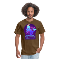 Thumbnail for Men's Neon Capricorn Classic T-Shirt - brown