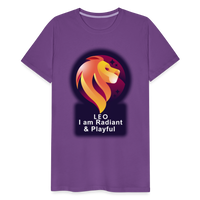 Thumbnail for Men's Glow Leo Premium T-Shirt - purple