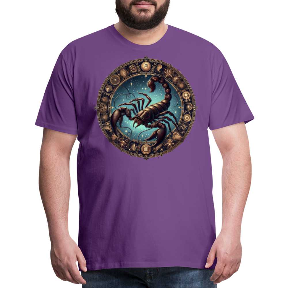 Men's Mythical Scorpio Premium T-Shirt - purple