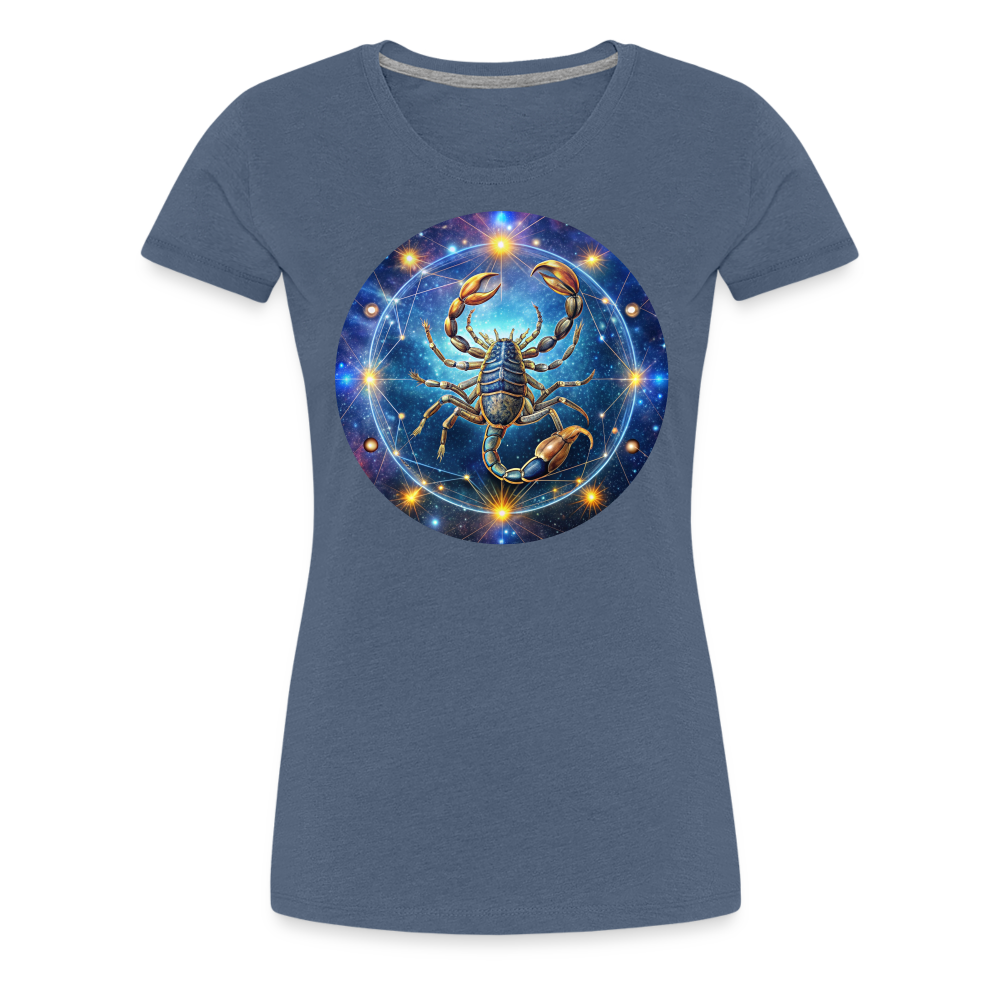 Women’s Symbol Scorpio Premium T-Shirt - heather blue