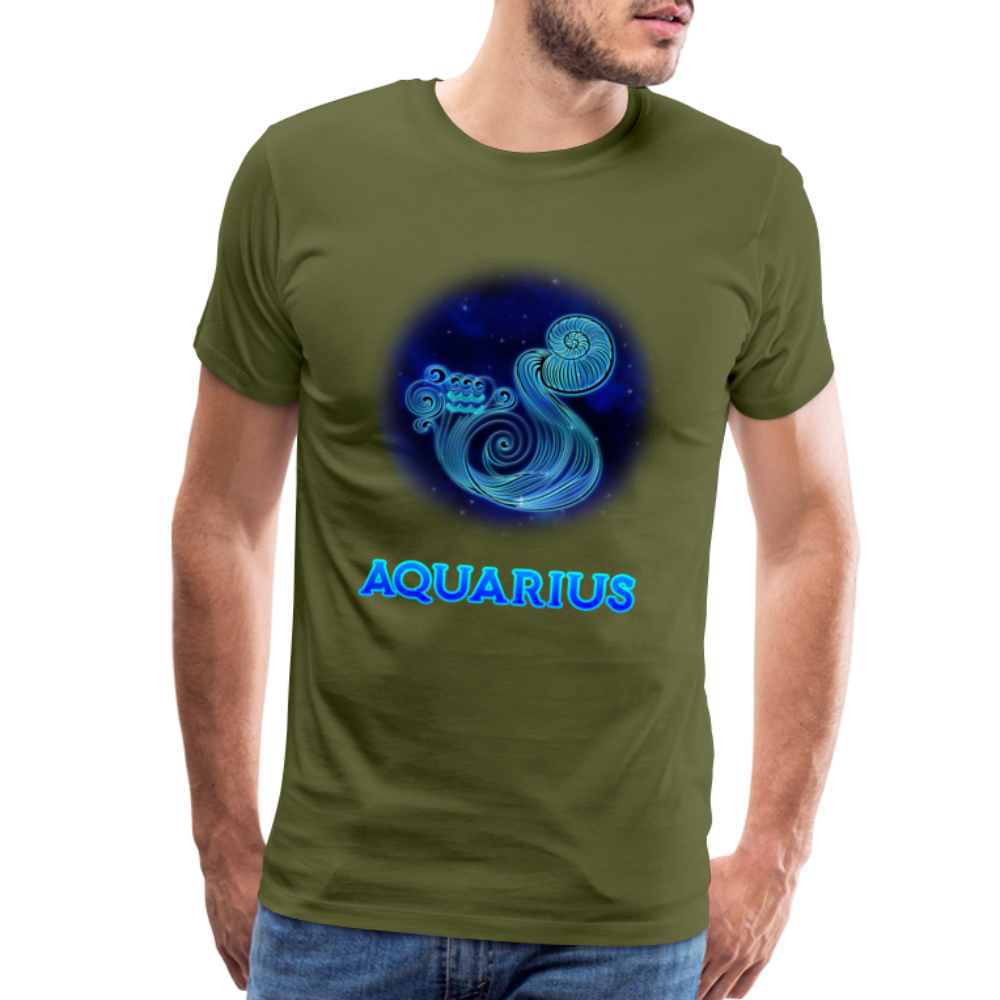 Men's Aquarius Premium T-Shirt - olive green