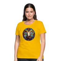 Thumbnail for Women’s Mosaic Aries Premium T-Shirt - sun yellow