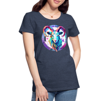 Thumbnail for Women’s Mythical Aries Premium T-Shirt - heather blue