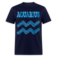 Thumbnail for Men's Power Words Aquarius Classic T-Shirt - navy